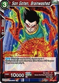 Son Goten, Brainwashed - Malicious Machinations Pre-Release Cards - Dragon Ball Super: Masters card