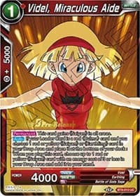 Videl, Miraculous Aide - Malicious Machinations Pre-Release Cards - Dragon Ball Super: Masters card