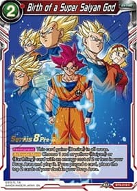 Birth of a Super Saiyan God - Malicious Machinations Pre-Release Cards - Dragon Ball Super: Masters card