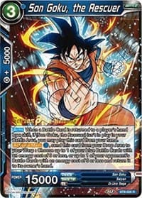 Son Goku, the Rescuer - Malicious Machinations Pre-Release Cards - Dragon Ball Super: Masters card