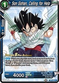 Son Gohan, Calling for Help - Malicious Machinations Pre-Release Cards - Dragon Ball Super: Masters card