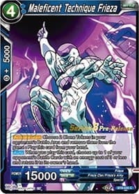 Maleficent Technique Frieza - Malicious Machinations Pre-Release Cards - Dragon Ball Super: Masters card