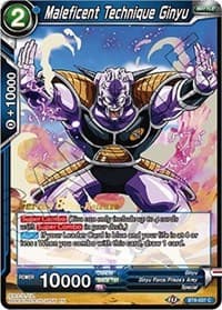 Maleficent Technique Ginyu - Malicious Machinations Pre-Release Cards - Dragon Ball Super: Masters card