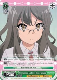 Unnamed Letter, Rio Futaba (SR) - Rascal Does Not Dream of Bunny Girl Senpai - Weiss Schwarz card