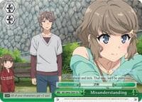 Misunderstanding - Rascal Does Not Dream of Bunny Girl Senpai - Weiss Schwarz card
