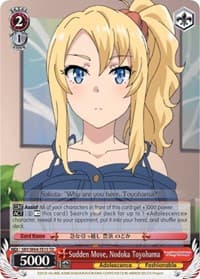 Sudden Move, Nodoka Toyohama - Rascal Does Not Dream of Bunny Girl Senpai - Weiss Schwarz card