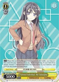 Talented Individual, Mai Sakurajima (SR) - Rascal Does Not Dream of Bunny Girl Senpai - Weiss Schwarz card