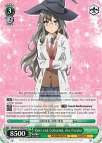 Cool and Collected, Rio Futaba (SR) - Rascal Does Not Dream of Bunny Girl Senpai - Weiss Schwarz card