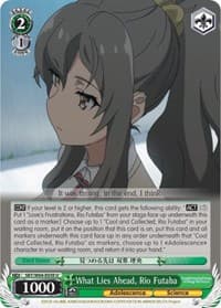 What Lies Ahead, Rio Futaba - Rascal Does Not Dream of Bunny Girl Senpai - Weiss Schwarz card