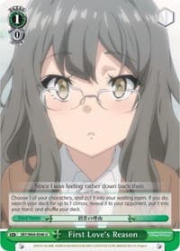 First Love's Reason - Rascal Does Not Dream of Bunny Girl Senpai - Weiss Schwarz card