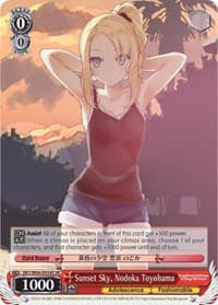 Sunset Sky, Nodoka Toyohama (SR) - Rascal Does Not Dream of Bunny Girl Senpai - Weiss Schwarz card