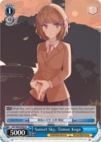 Sunset Sky, Tomoe Koga - Rascal Does Not Dream of Bunny Girl Senpai - Weiss Schwarz card
