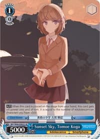 Sunset Sky, Tomoe Koga (SR) - Rascal Does Not Dream of Bunny Girl Senpai - Weiss Schwarz card
