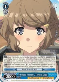 Seized Present, Tomoe Koga - Rascal Does Not Dream of Bunny Girl Senpai - Weiss Schwarz card