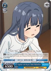 Together with Hayate, Shoko Makinohara - Rascal Does Not Dream of Bunny Girl Senpai - Weiss Schwarz card