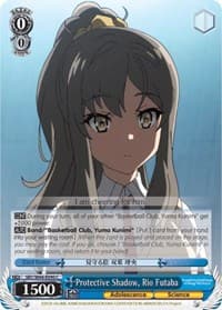 Protective Shadow, Rio Futaba - Rascal Does Not Dream of Bunny Girl Senpai - Weiss Schwarz card