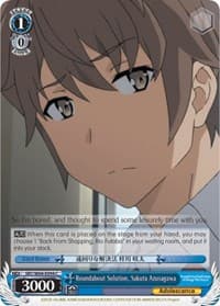 Roundabout Solution, Sakuta Azusagawa - Rascal Does Not Dream of Bunny Girl Senpai - Weiss Schwarz card