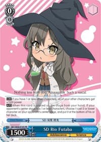 SD Rio Futaba - Rascal Does Not Dream of Bunny Girl Senpai - Weiss Schwarz card