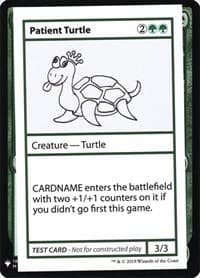 Patient Turtle - Mystery Booster: Convention Edition Exclusives - Magic: The Gathering card