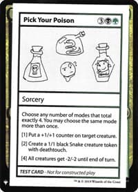 Pick Your Poison - Mystery Booster: Convention Edition Exclusives - Magic: The Gathering card
