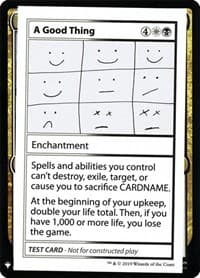 A Good Thing - Mystery Booster: Convention Edition Exclusives - Magic: The Gathering card