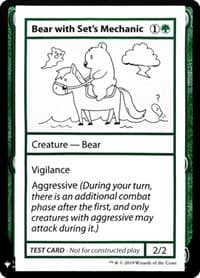 Bear with Set's Mechanic - Mystery Booster: Convention Edition Exclusives - Magic: The Gathering card