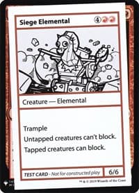 Siege Elemental - Mystery Booster: Convention Edition Exclusives - Magic: The Gathering card