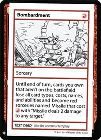 Bombardment - Mystery Booster: Convention Edition Exclusives - Magic: The Gathering card