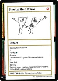 Smelt // Herd // Saw - Mystery Booster: Convention Edition Exclusives - Magic: The Gathering card