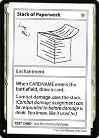 Stack of Paperwork - Mystery Booster: Convention Edition Exclusives - Magic: The Gathering card
