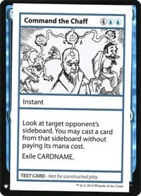 Command the Chaff - Mystery Booster: Convention Edition Exclusives - Magic: The Gathering card