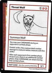 Throat Wolf - Mystery Booster: Convention Edition Exclusives - Magic: The Gathering card