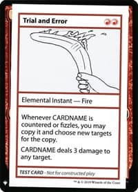 Trial and Error - Mystery Booster: Convention Edition Exclusives - Magic: The Gathering card