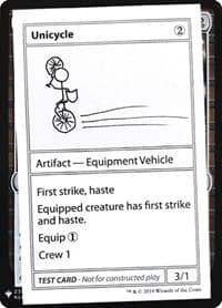 Unicycle - Mystery Booster: Convention Edition Exclusives - Magic: The Gathering card