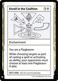 Enroll in the Coalition - Mystery Booster: Convention Edition Exclusives - Magic: The Gathering card