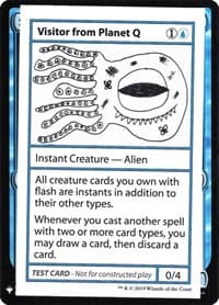 Visitor from Planet Q - Mystery Booster: Convention Edition Exclusives - Magic: The Gathering card