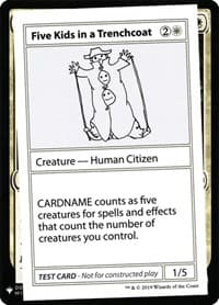 Five Kids in a Trenchcoat - Mystery Booster: Convention Edition Exclusives - Magic: The Gathering card