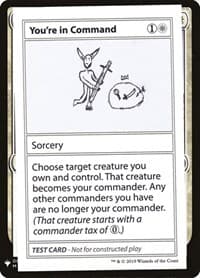 You're In Command - Mystery Booster: Convention Edition Exclusives - Magic: The Gathering card