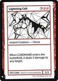 Lightning Colt - Mystery Booster: Convention Edition Exclusives - Magic: The Gathering card