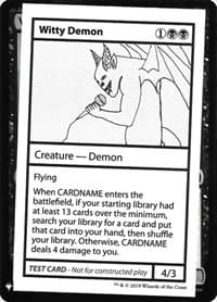 Witty Demon - Mystery Booster: Convention Edition Exclusives - Magic: The Gathering card