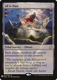 All Is Dust - The List Reprints - Magic: The Gathering card