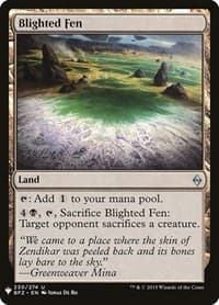 Blighted Fen - The List Reprints - Magic: The Gathering card