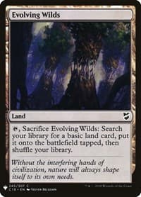 Evolving Wilds (C18) - The List Reprints - Magic: The Gathering card