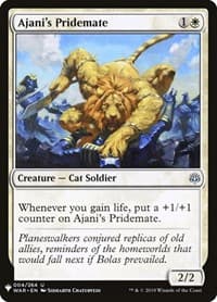 Ajani's Pridemate (WAR) - The List Reprints - Magic: The Gathering card