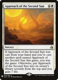 Approach of the Second Sun (AKH) - The List Reprints - Magic: The Gathering card