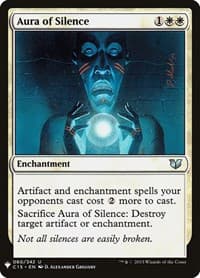 Aura of Silence - The List Reprints - Magic: The Gathering card