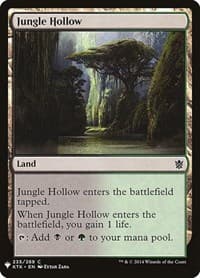 Jungle Hollow - The List Reprints - Magic: The Gathering card