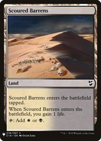 Scoured Barrens - The List Reprints - Magic: The Gathering card