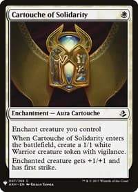 Cartouche of Solidarity - The List Reprints - Magic: The Gathering card