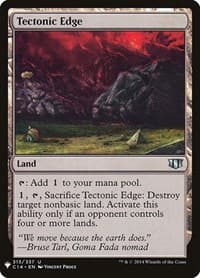 Tectonic Edge - The List Reprints - Magic: The Gathering card